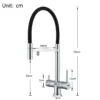 A54cef64522bf4c83b127625beb6cdfaaJ-5.webp Black Grey Dual Handle Filtered Kitchen Faucet