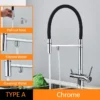 A8ee278134c174442b690dd752c754d66g-6.webp Black Grey Dual Handle Filtered Kitchen Faucet