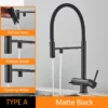 Ad6017b9715b6451691c97caf9904e654H-5.webp Black Grey Dual Handle Filtered Kitchen Faucet