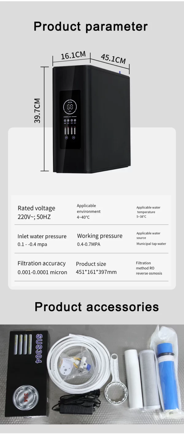 S038c876a44af4c05a1bfd889ab39ad6dQ.webp Smart RO System 100 GPD Reverse Osmosis Water Purifier