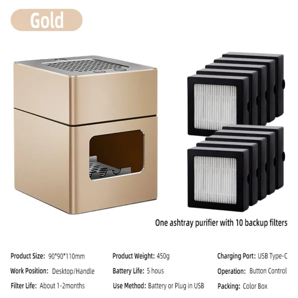 LONHOMON Ashtray Smoke Removal Air Purifier