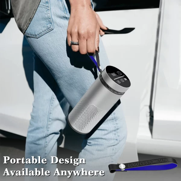 S0f0a21c9e75d43b0a655b84500075dbdI.webp Portable Touchscreen Car Air Purifier HEPA Ionizer