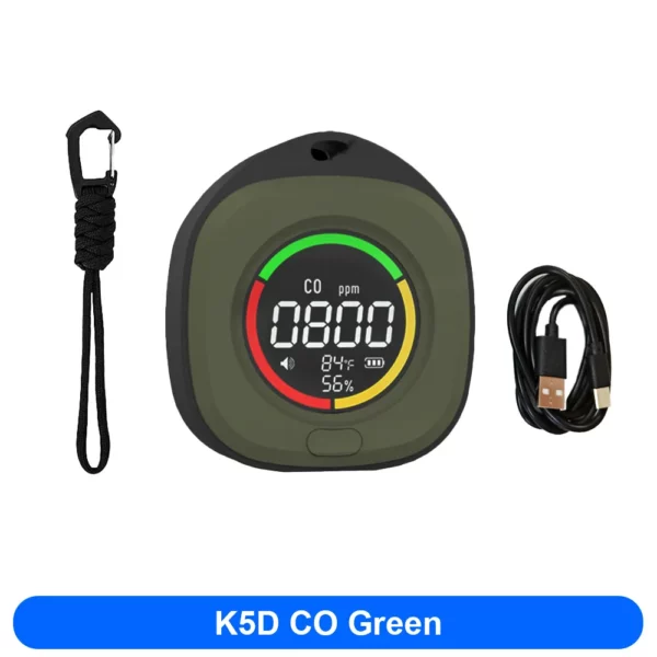 4-in-1 CO CO2 Detector Alarm Monitor