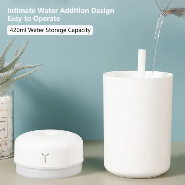 S1b714e212bce4986bdb2fc5513948160W.webp Portable Aroma Oil Diffuser 420ML USB Humidifier