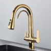 Quyanre 3-Way Matte Black Kitchen Faucet