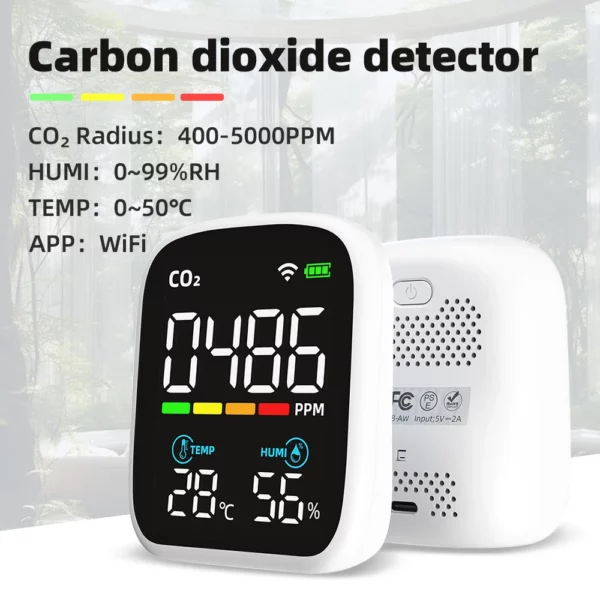 S70b67ed778b44c64b002c9b1934d835eO.webp WiFi Air Quality CO2 PM2.5 Monitor