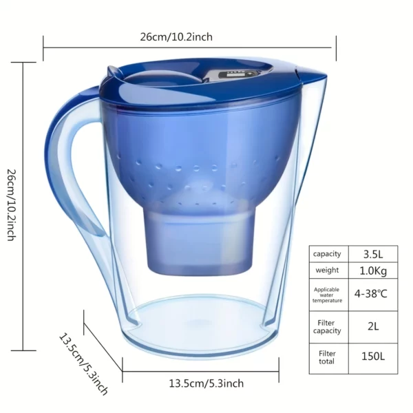 3.5L Alkaline Water Filter Kettle Purifier