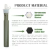 Outdoor Water Filter Straw Bottle Purifier