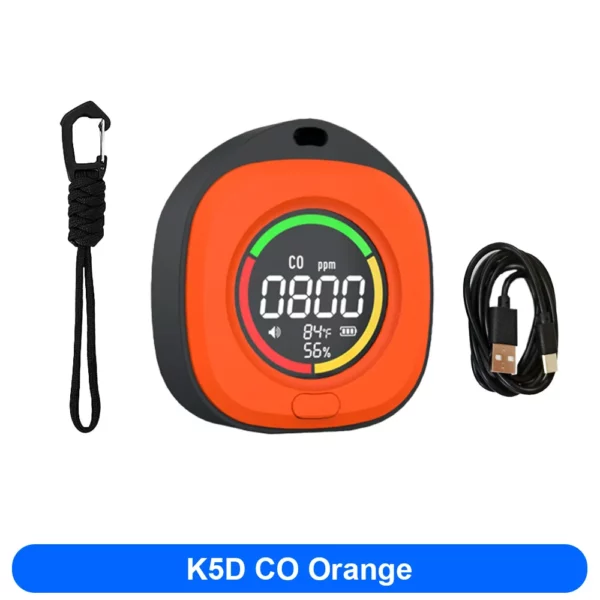 4-in-1 CO CO2 Detector Alarm Monitor