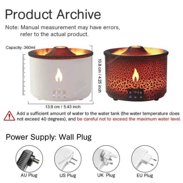 Sc42f5d994b9e4fc1b35a1a3ebd5fc9f2X.webp Volcano Flame Aroma Diffuser Jellyfish Humidifier