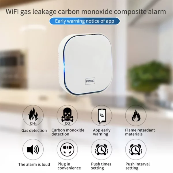 Tuya Smart Gas CO Leak Alarm Detector