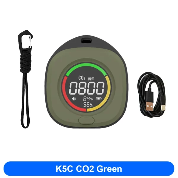 4-in-1 CO CO2 Detector Alarm Monitor