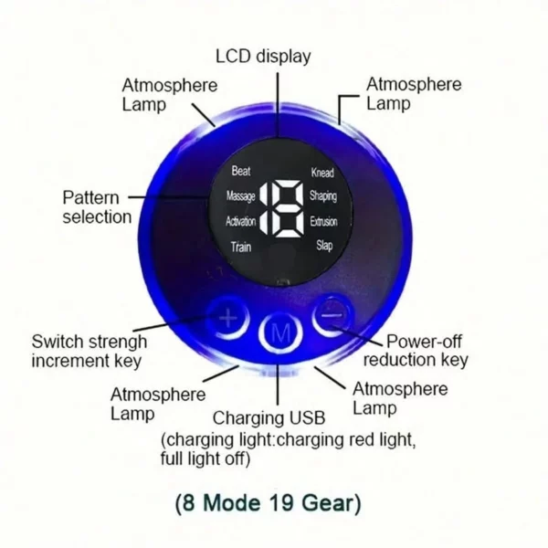 Mini EMS Neck Back Massager Pad