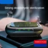 Solar Dual-Core Car Air Purifier Anion UV