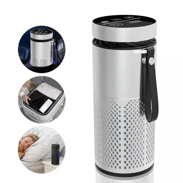 Sd339f32aabcf487aa420caa76cc74327W.webp Portable Touchscreen Car Air Purifier HEPA Ionizer