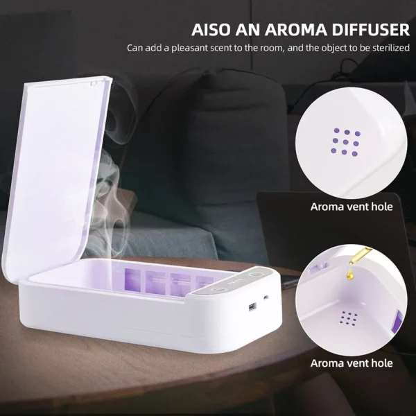 UV Sterilizer Aromatherapy Wireless Charger Box