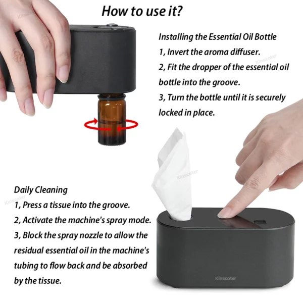Se62d7dfb0f5c42c2aec7ca64720acef5D.webp KINSCOTER Portable Waterless Aroma Diffuser