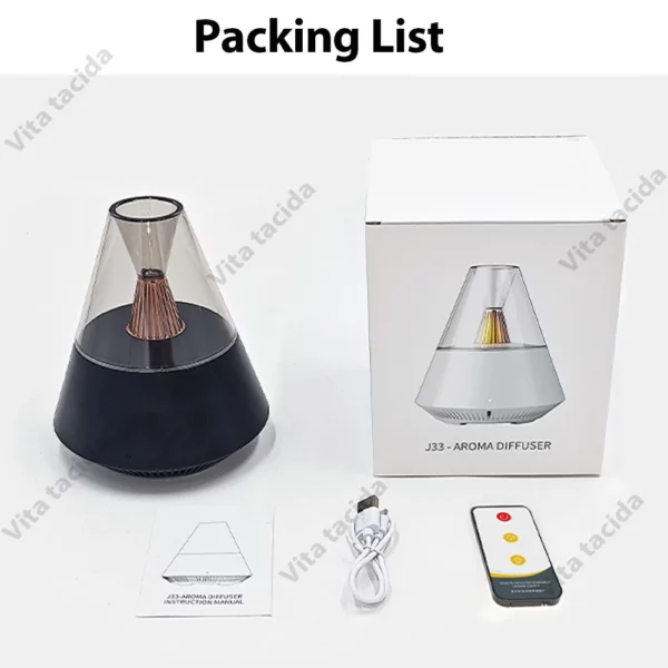 USB Aroma Diffuser Humidifier with Remote 150ml