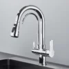Quyanre 3-Way Matte Black Kitchen Faucet